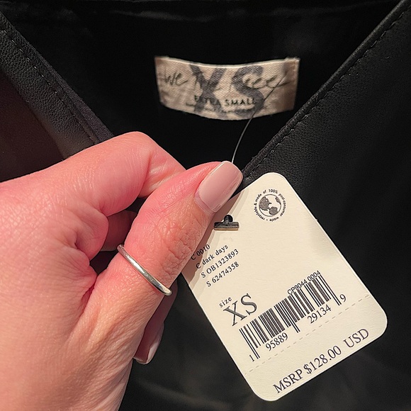 Free People - Slip Into Something Mini Dress - Black - XS - Picture 6 of 7